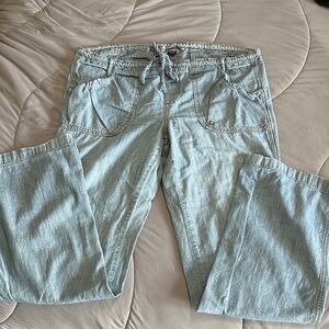Lucky Brand Light Blue Denim adjustable Waist Pants